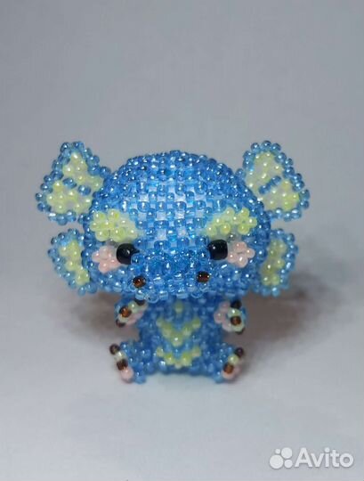 Дракоша дракон дракончик из бисера амигуруми