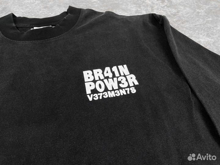 Vetements Brain Power лонгслив (в наличии)