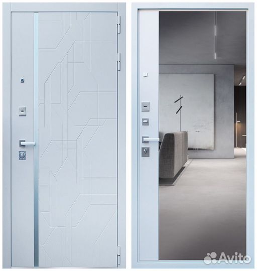 Входные двери с зеркалом/ Стальные двери