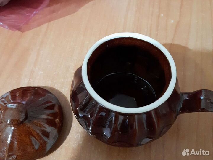 Горшок керамический кухонный/ кокотница