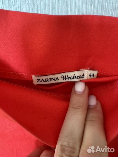 Платье летнее красное Zarina 44