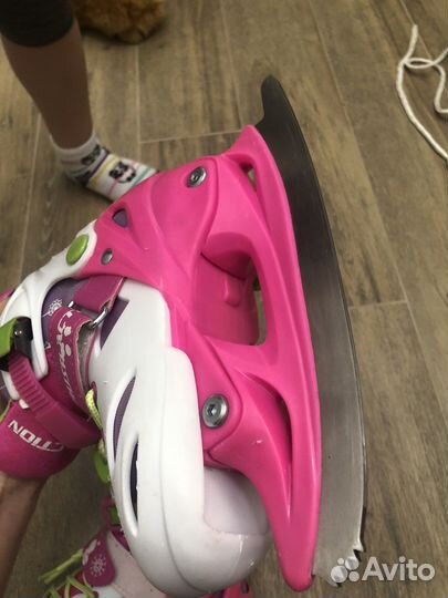 Коньки детские раздвижные р.27-30