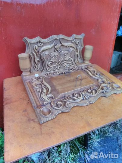 Деревянный письменный прибор