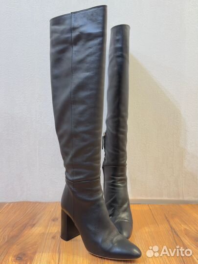 Сапоги женские натуральная кожа zara