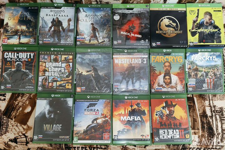 Xbox игры на дисках одним лотом