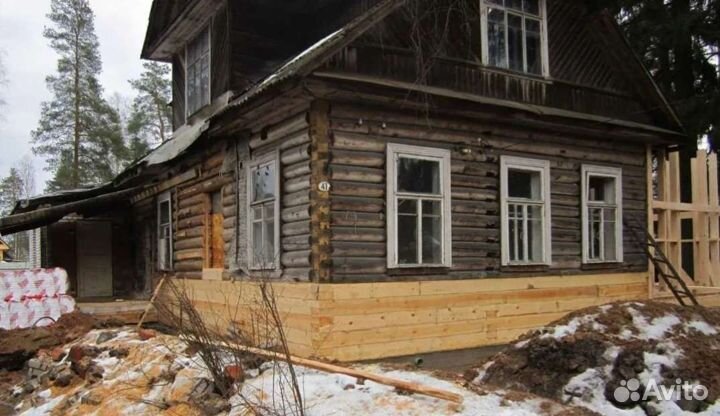 Ремонт фундамента и подъем домазамена полов