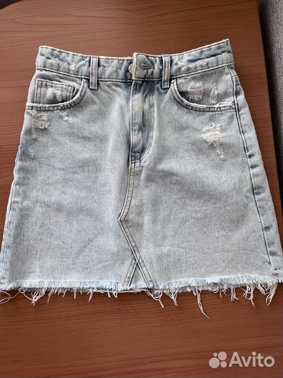 Джинсовая юбка Zara xs