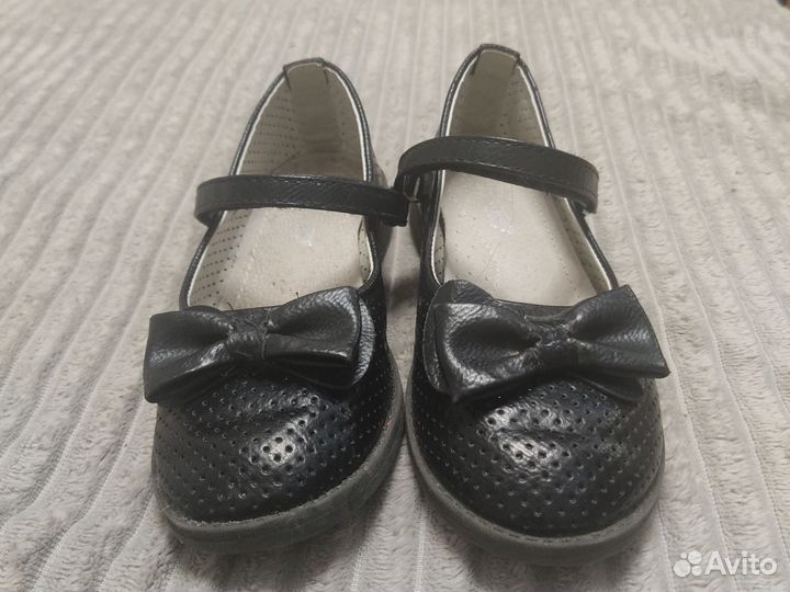 Туфли для девочки 30 размер черные