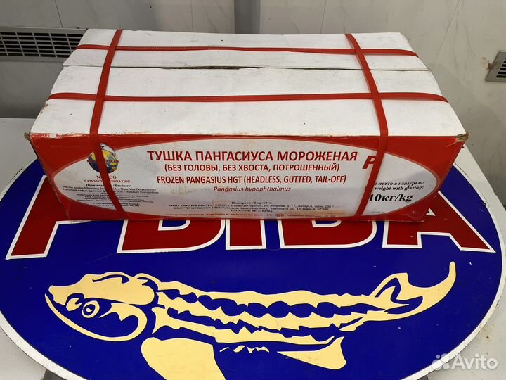 Форель, пангасиус тушка
