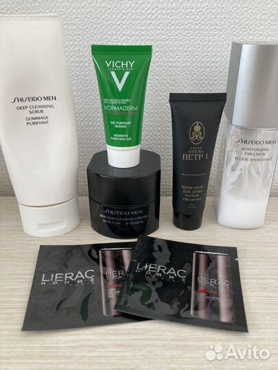 Набор косметики Shiseido men, Vichy, Lierac