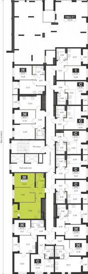 2-к. квартира, 50,4 м², 2/15 эт.