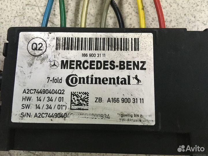 Подкачка сиденья передняя Mercedes-Benz A166900311