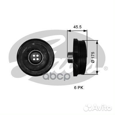 Шкив коленвала BMW E90/F10/F11/F25 N47