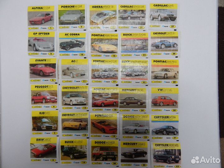 Вкладыши от жвачек bombibom