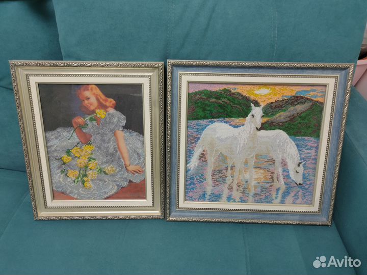 Картины вышитые бисером