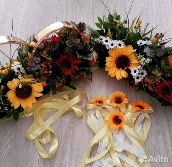 Свадебные украшения на машину