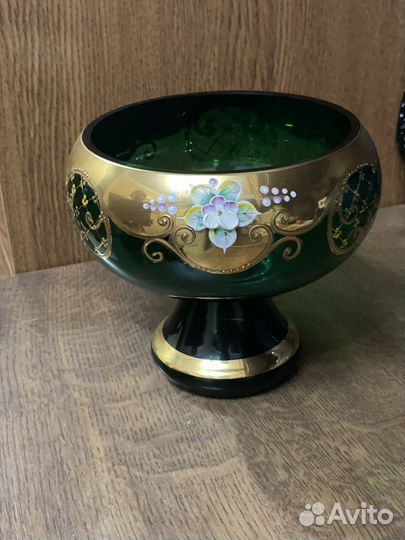 Ваза Богемия Чехия конфетница