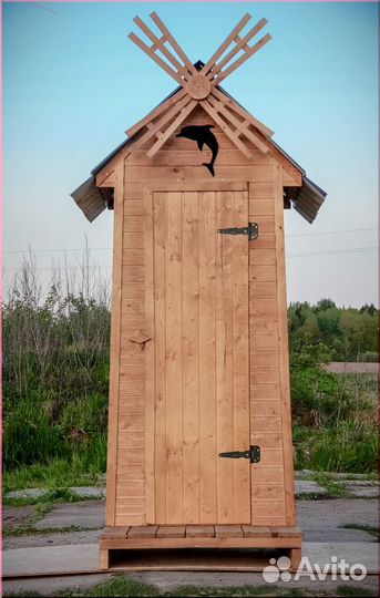 Дачный туалет деревянный GAR211