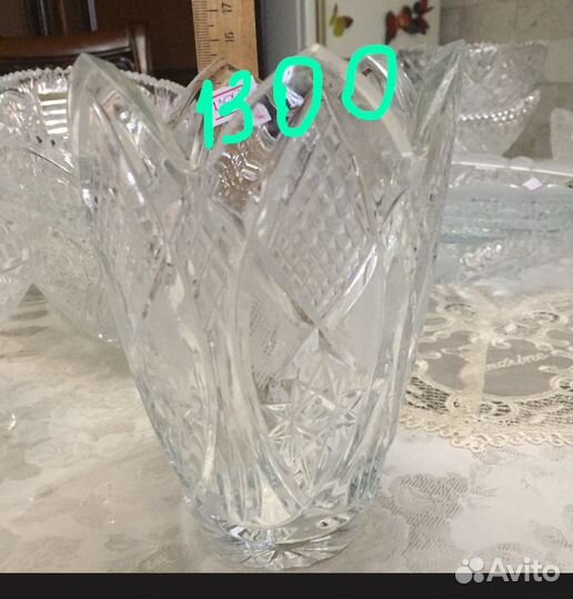 Вазы салатники конфетницы хрустальные СССР