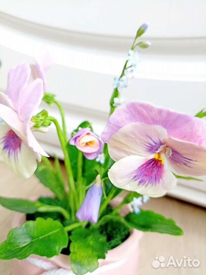 Композиция (букет) цветов из холодного фарфора