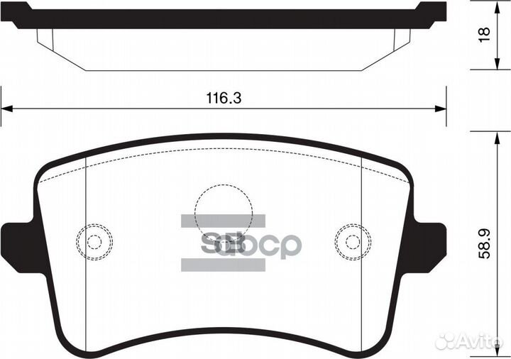 Колодки тормозные задние SP2146 Sangsin brake