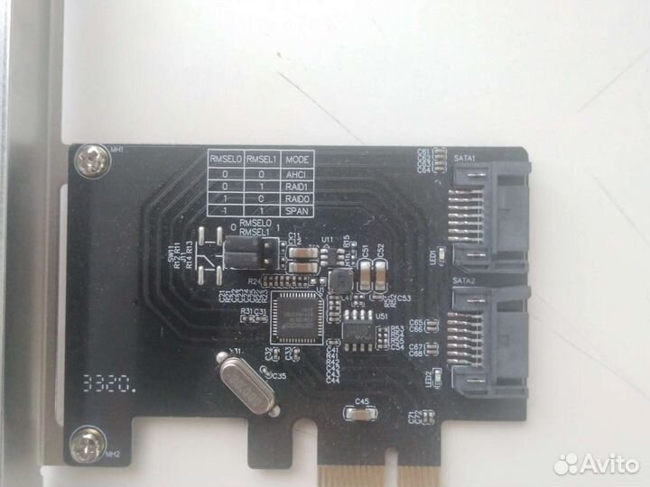 Адаптер для накопителя Espada pcie2sata3asm