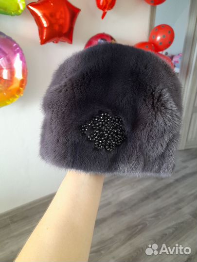 Шапка норковая женская