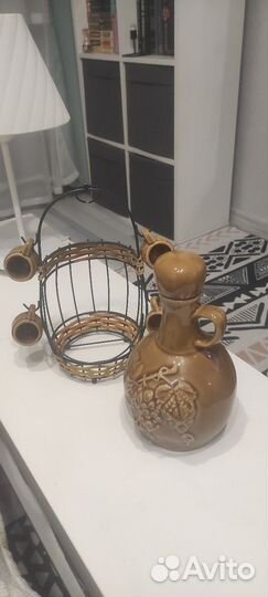 Кувшин с рюмками подарочный(графин для вина)