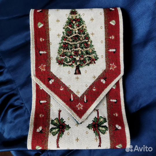 Новогодний декор, дорожка, салфетка