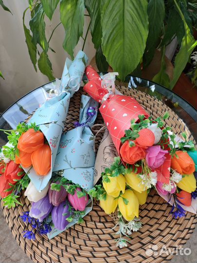 Букеты и композиции из мыла ручной работы