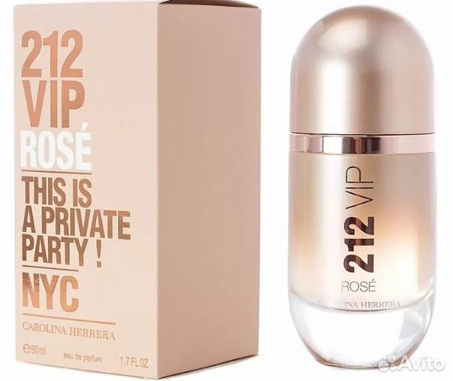 Carolina herrera 212 VIP Rose Парфюмер. вода 80мл