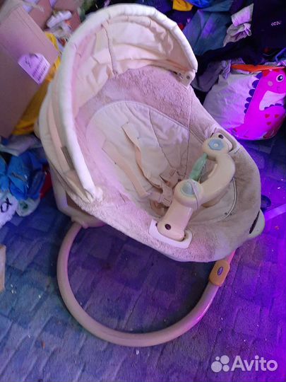 Качели шезлонг для новорожденных