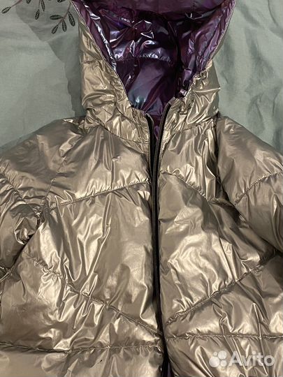 Куртка двухсторонняя блестящая