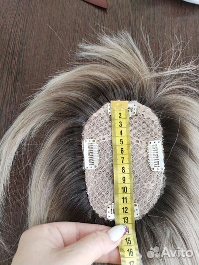 Парик накладка из натуральных волос