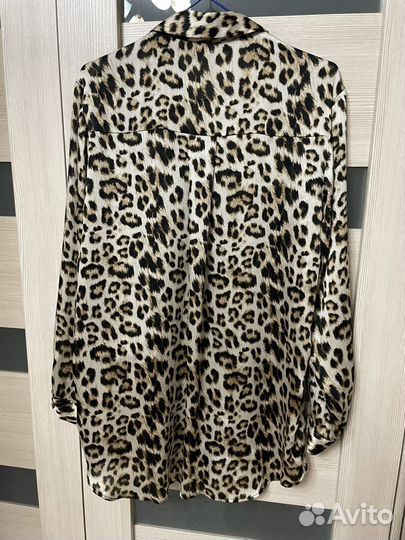 Леопардовая рубашка zara