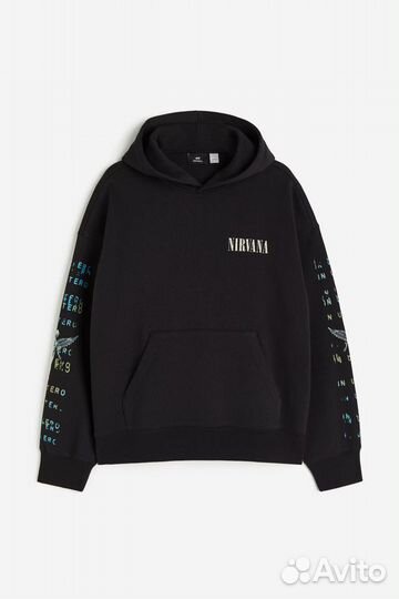 Худи H&M Nirvana Oversized с капюшоном