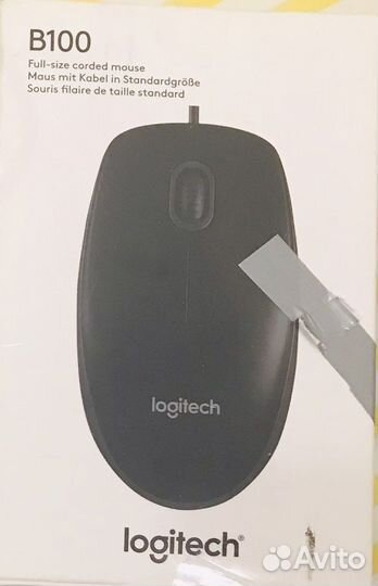 Мышь проводная Logitech