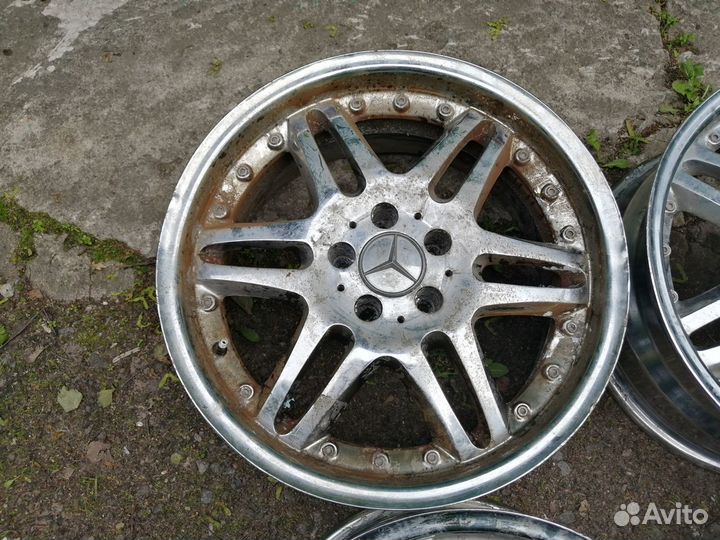 Литые диски R-18 на Мерседес S класс W140