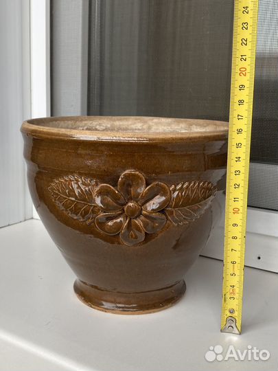 Горшки керамические много