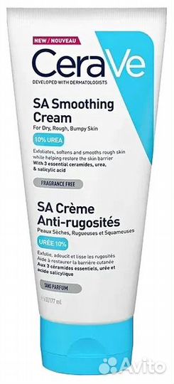 Цераве Смягчающий крем SA с церамидами и мочевиной