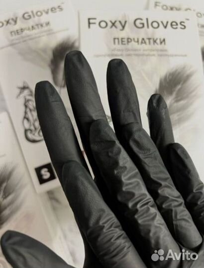 Перчатки нитрил премиум Foxy Gloves