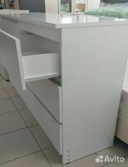 Комод белый 120см 6 ящиков