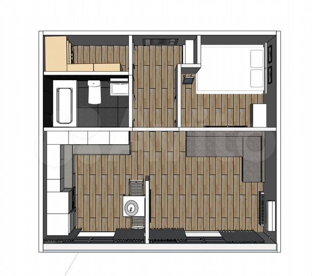 1-к. квартира, 37 м², 12/25 эт.