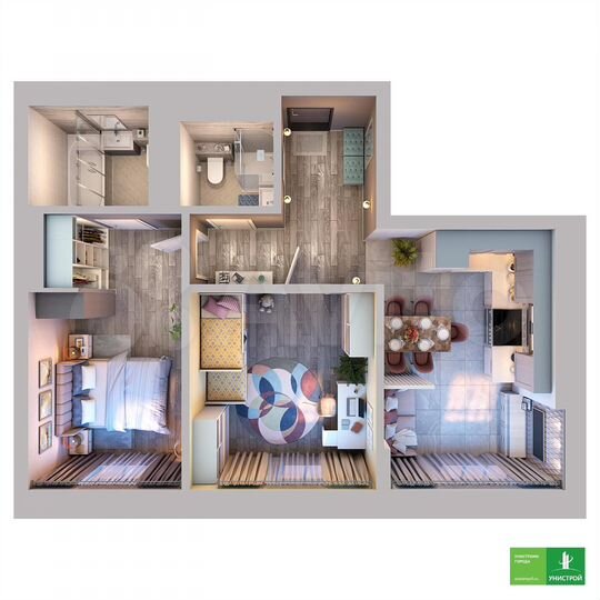 2-к. квартира, 68,7 м², 20/27 эт.