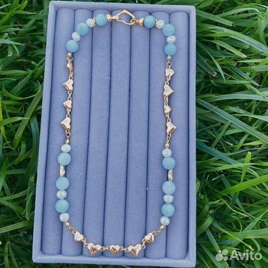 Колье из натуральных камней