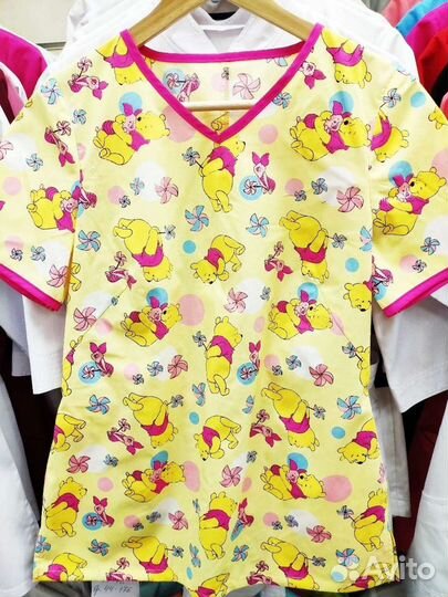 Медицинская блуза с рисунком 40-56