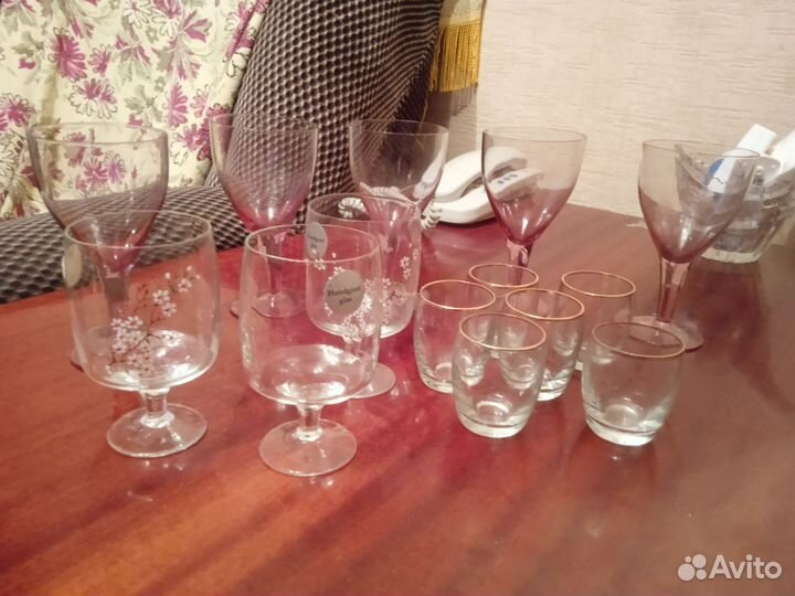 Рюмки времён СССР. Хрусталь и стекло