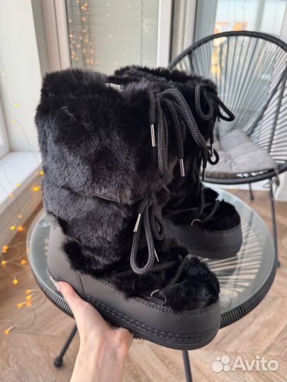 Луноходы пушистые Moon Boot type