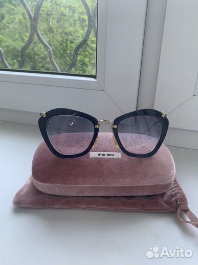 Очки miu miu синие женские