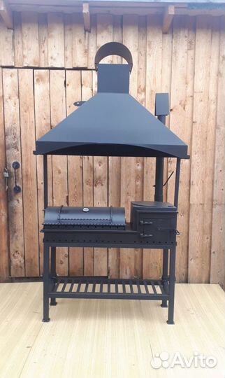 Мангал-гриль-казан с куполом (Сталь 5 мм.)